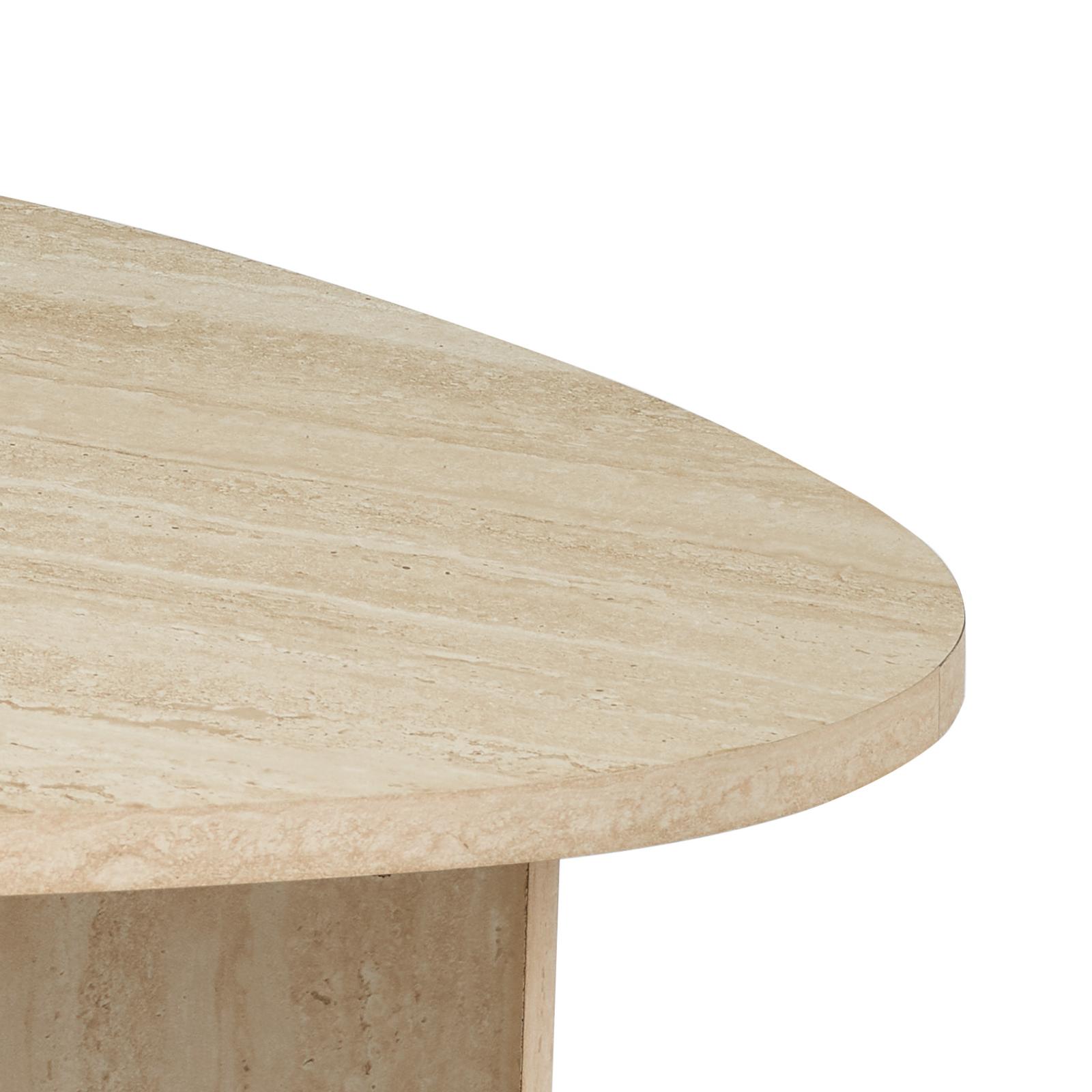 001ISI001 Isidro Side Table Travertine Effect