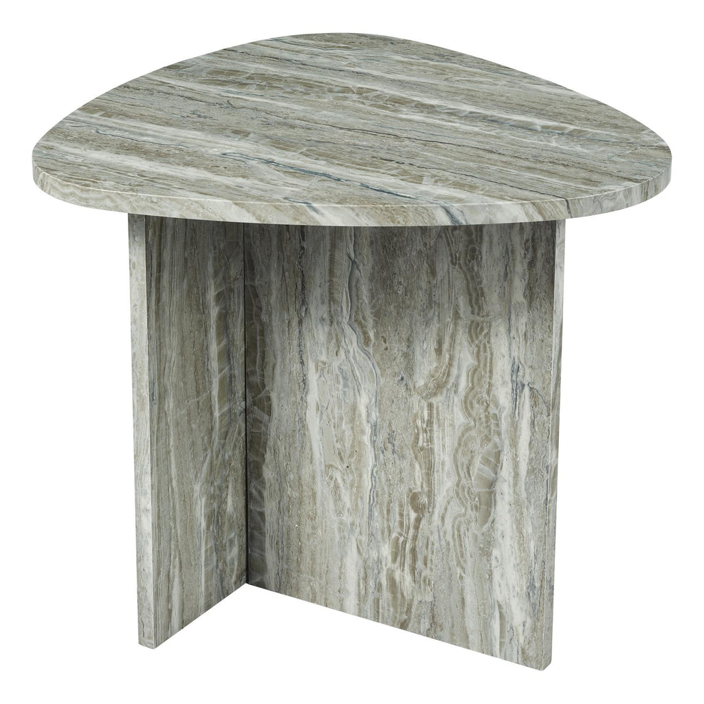 001ISI002 Isidro Side Table Brown Stone Effect