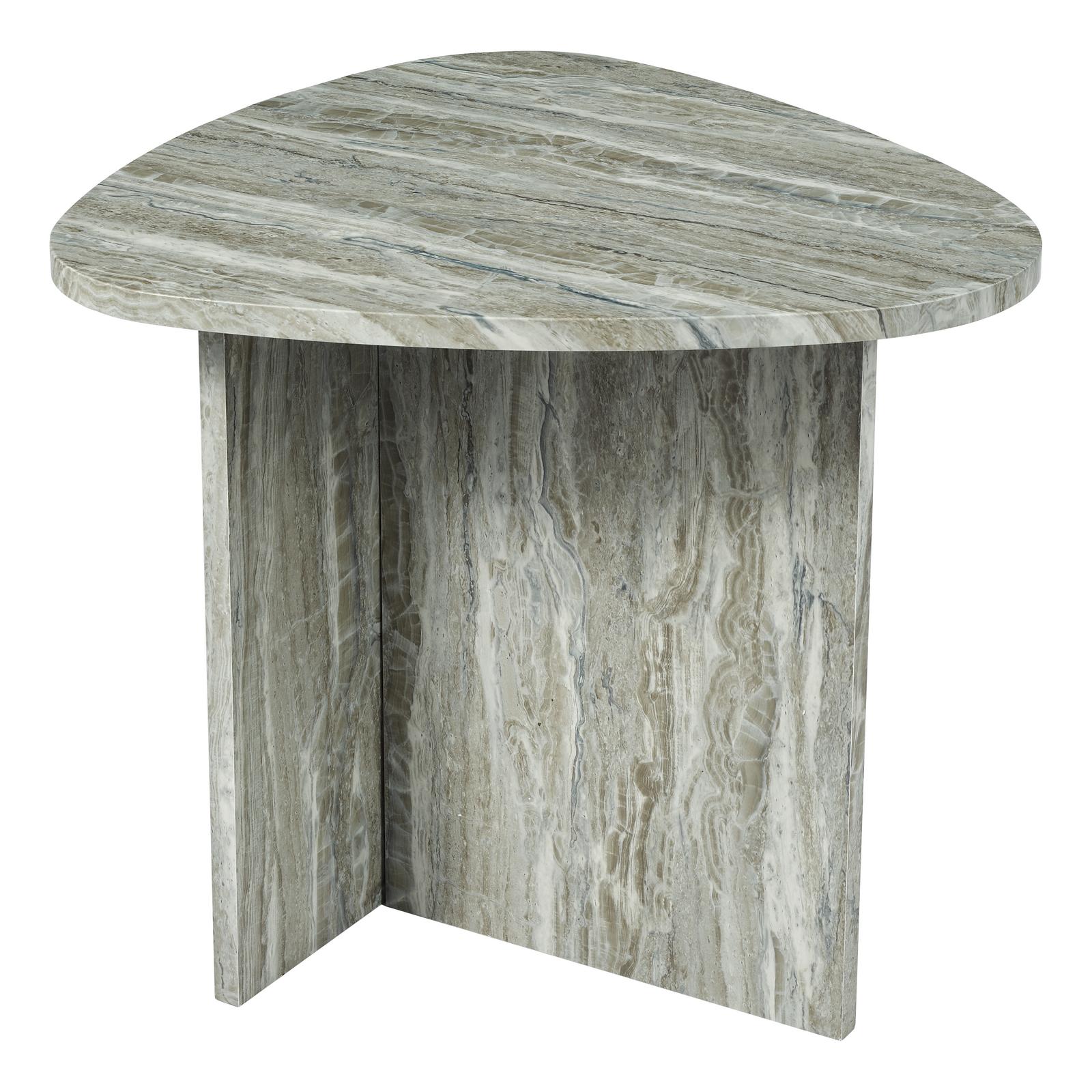 001ISI002 Isidro Side Table Brown Stone Effect
