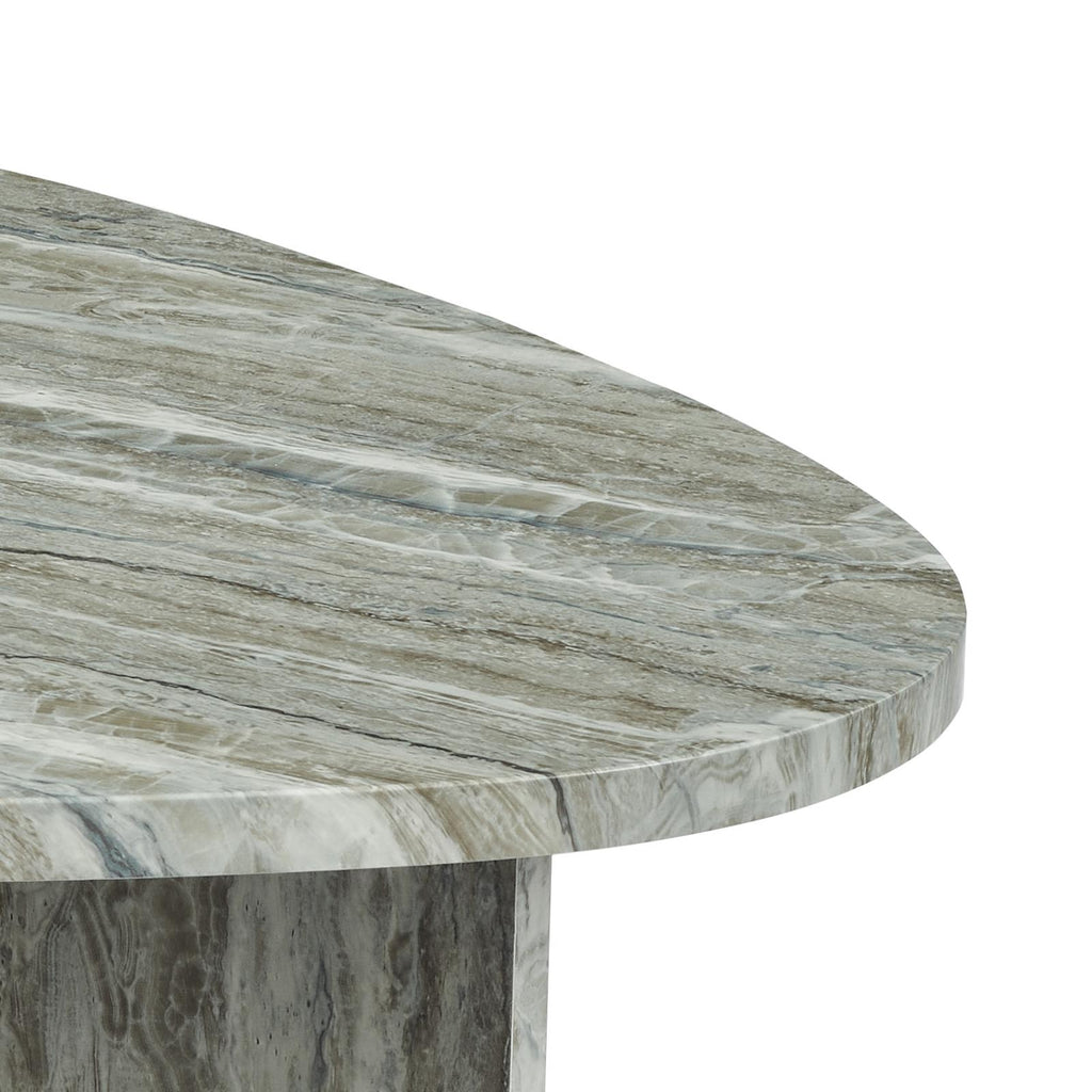 001ISI002 Isidro Side Table Brown Stone Effect