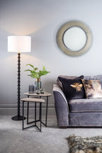 001MIB001 Mibello Nested Table Light Oak Effect and Matt Black