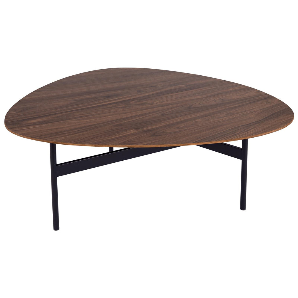 001ROA002 Roald Coffee Table Walnut Effect and Matt Black