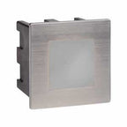 0761 Ankle Led Indoor/outdoor Recessed Square Chrome Opal White Diffuser