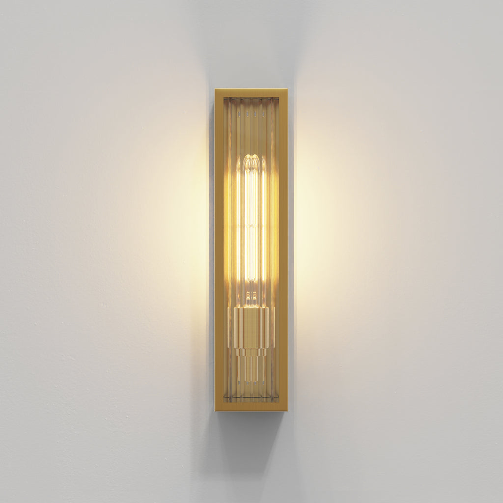 1402020 Harvard Outdoor Wall Light PVD Brushed Brass