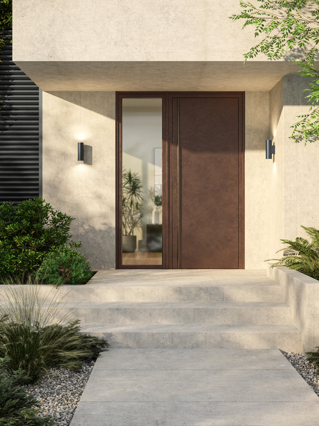 1516002 Tallinn Outdoor Twin Wall Light Anthracite