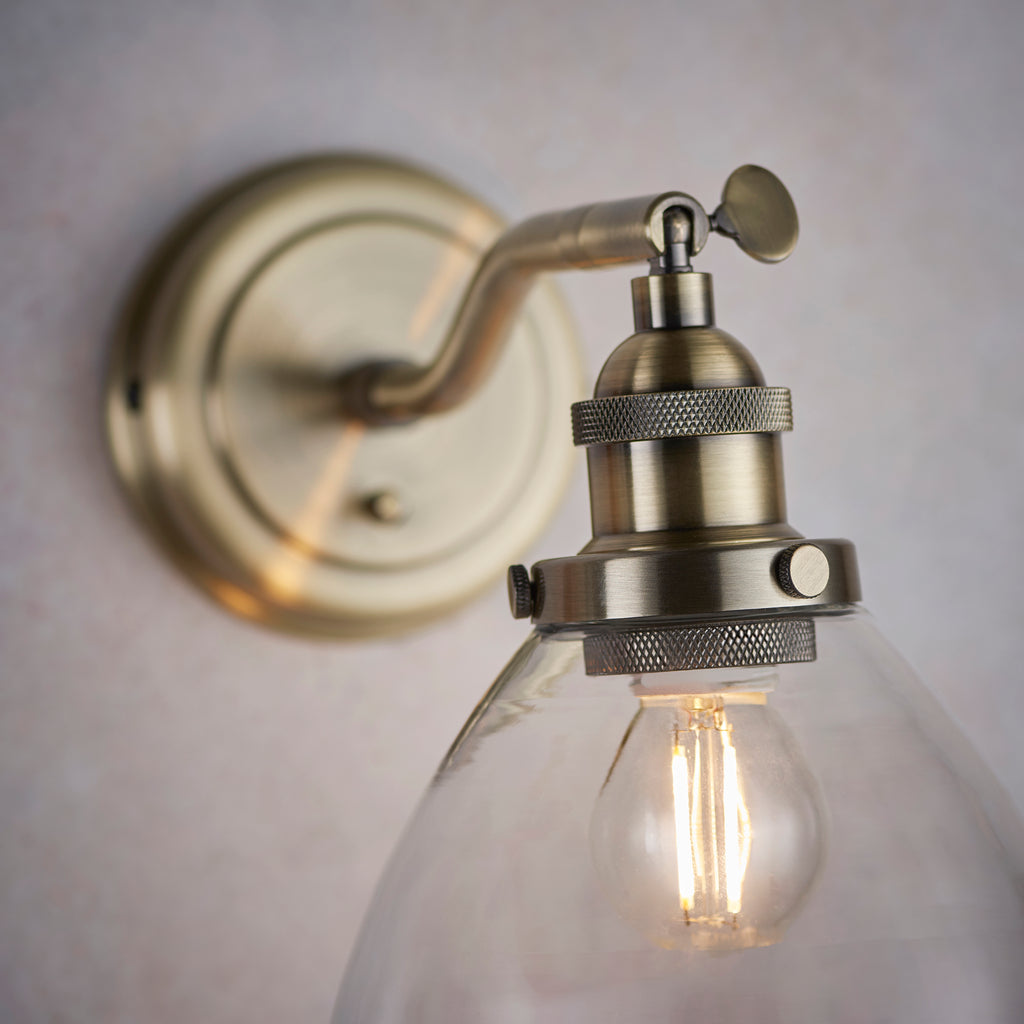 102058 Hansen - Twin Pack Wall Light Brass
