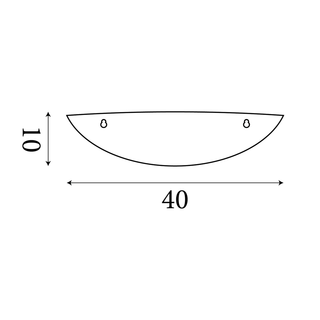0102 Ceramic Wall Light - Dia 40cm Uplighter