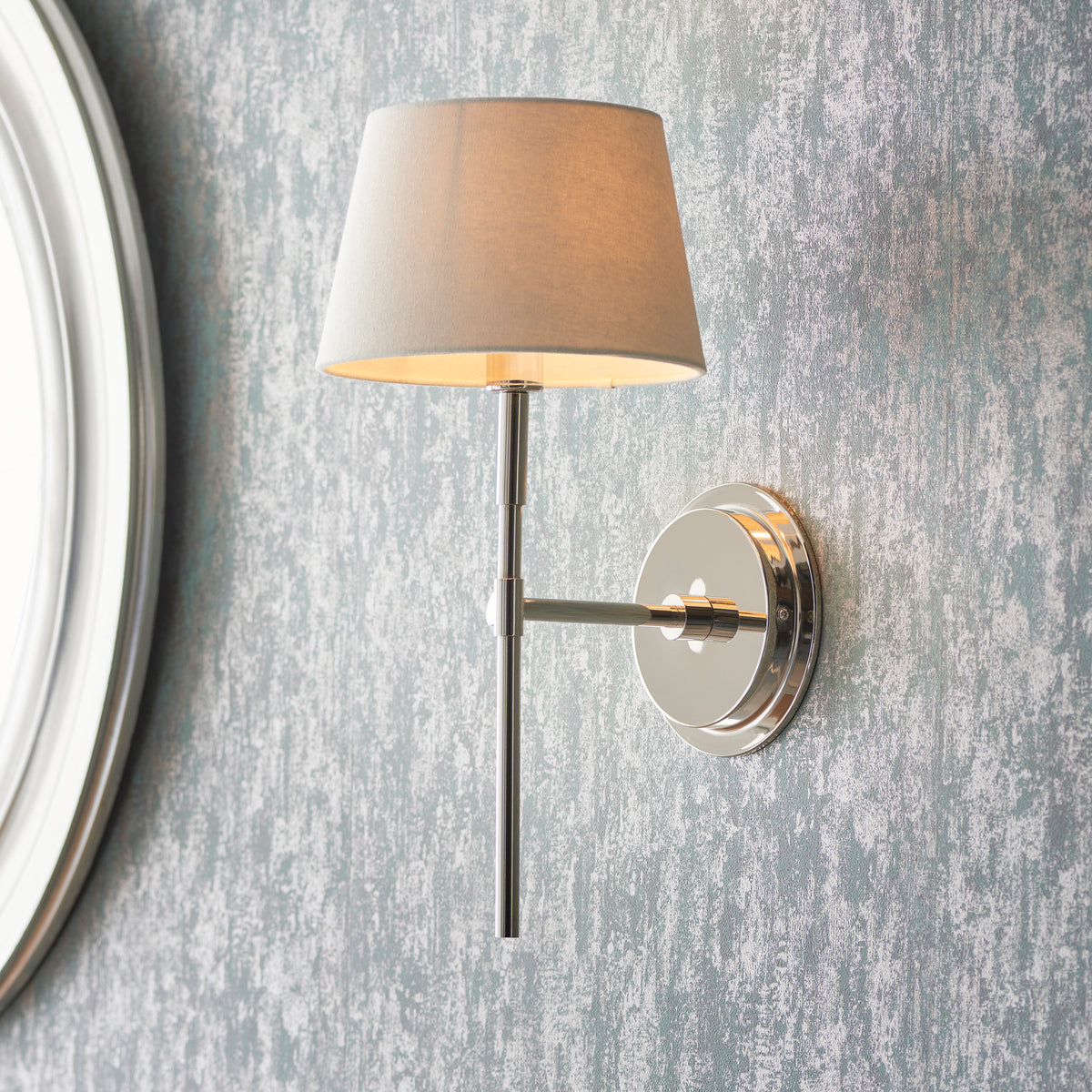 103358 Rennes & Cici Wall Light Nickel Ivory
