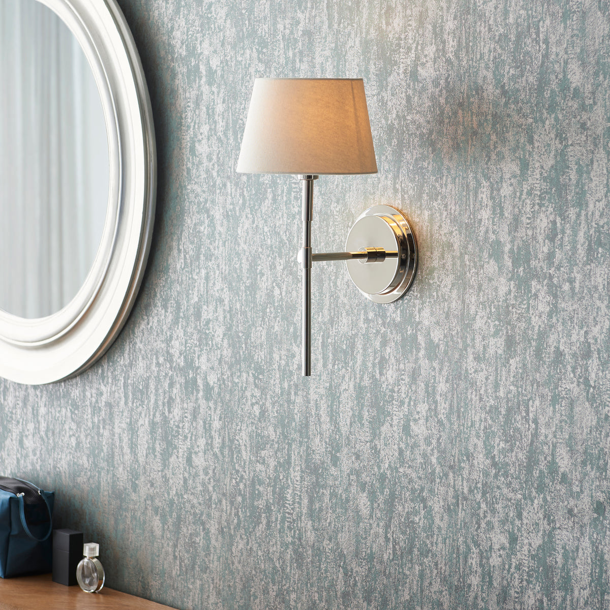 103358 Rennes & Cici Wall Light Nickel Ivory