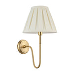 103360 Rouen & Carla Wall Light Brass Cream