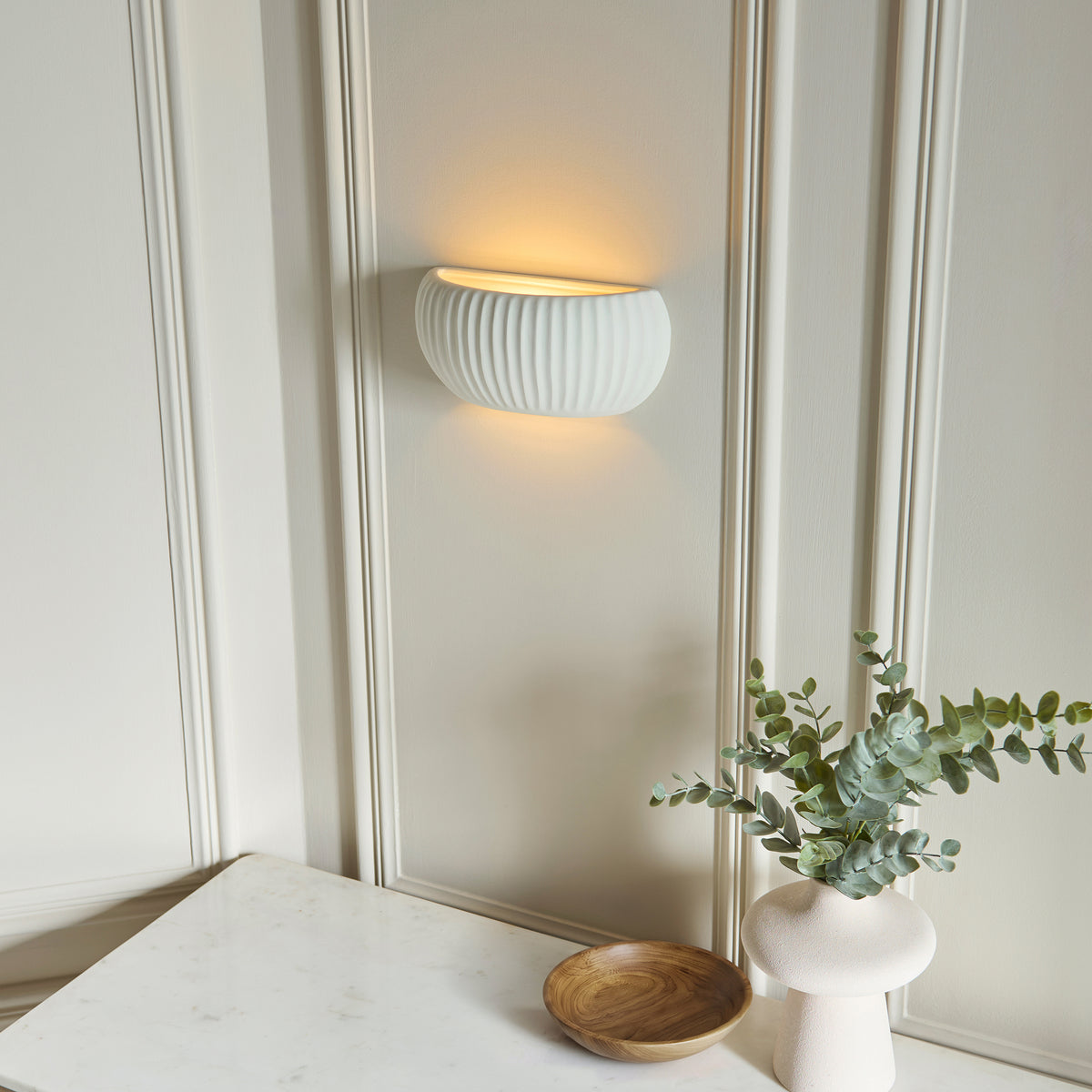 106616 Witham Wall Light Ceramic