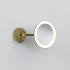 1373027 Mascali Round LED Bathroom Mirror Matt Brushed Brass