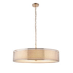 112758 Cordero 5 Light Pendant Nickel White