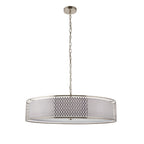 112758 Cordero 5 Light Pendant Nickel White