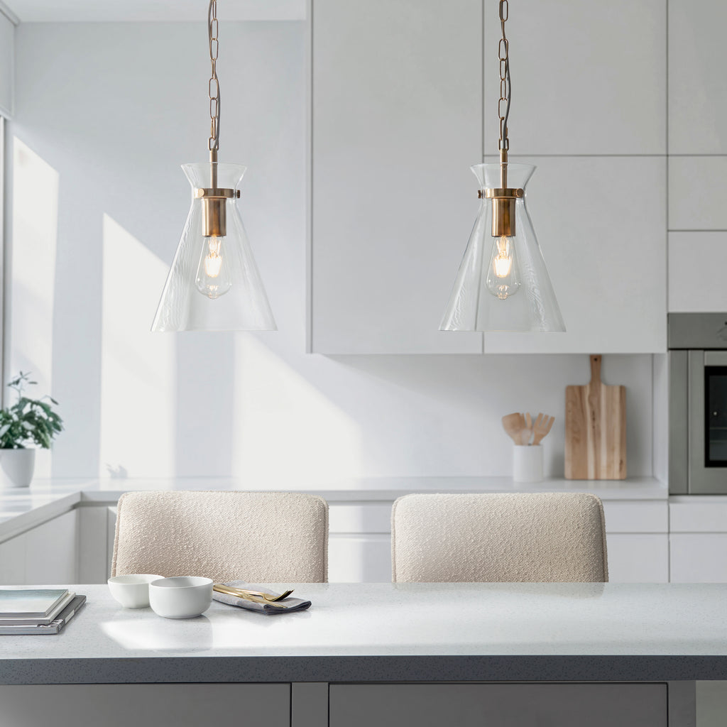 112859 Harlow Pendant Brass