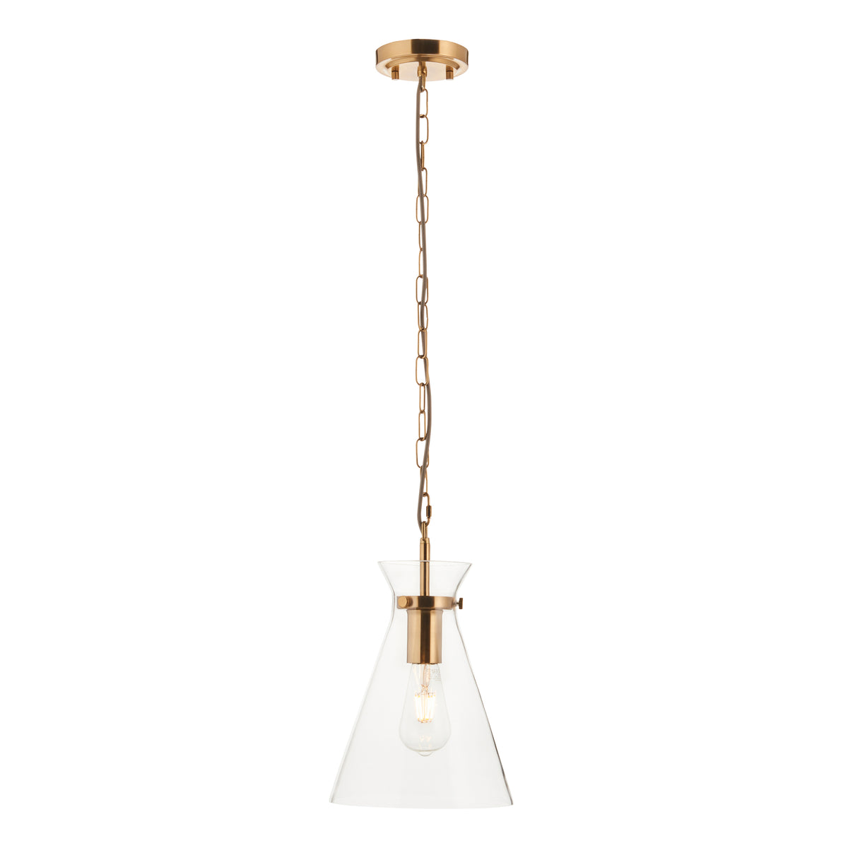 112859 Harlow Pendant Brass