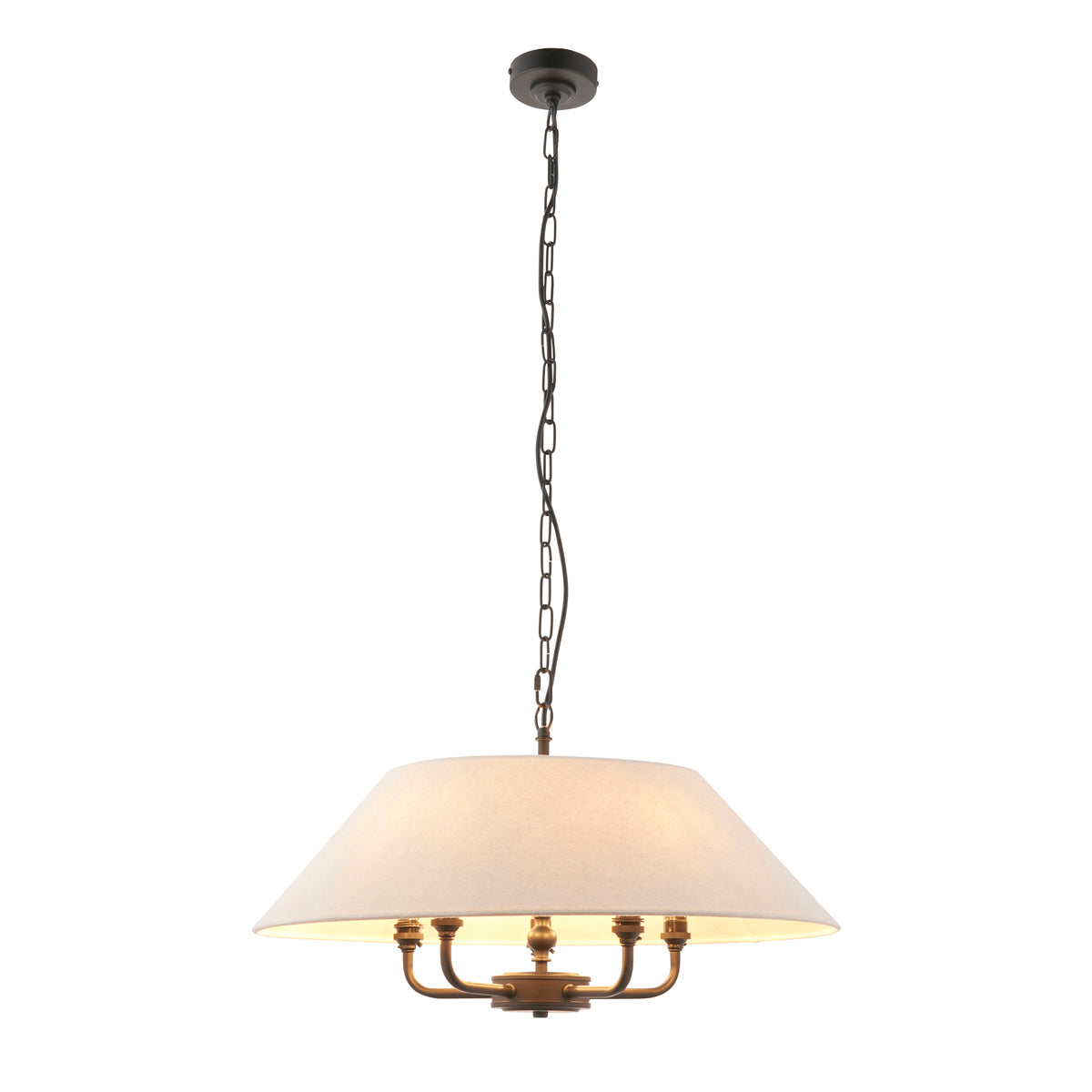 112955 Lille 5 Light Pendant Black