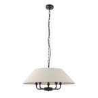 112955 Lille 5 Light Pendant Black
