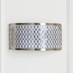 113263 Cordero 2 Light Wall Light Nickel White