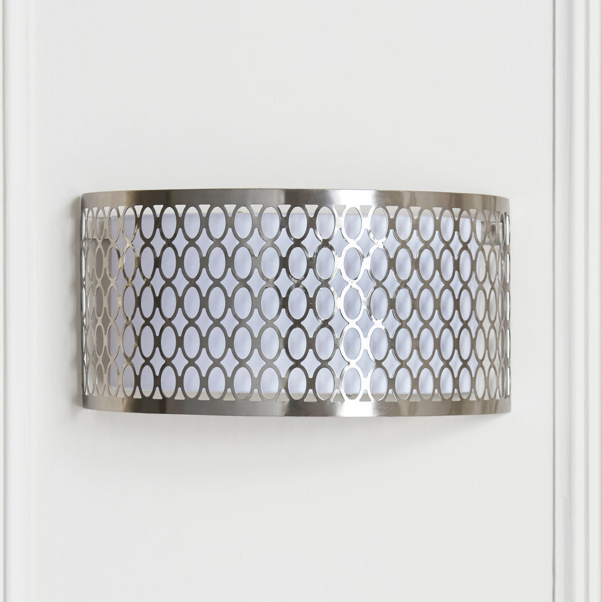 113263 Cordero 2 Light Wall Light Nickel White