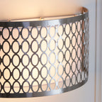 113263 Cordero 2 Light Wall Light Nickel White