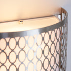 113263 Cordero 2 Light Wall Light Nickel White