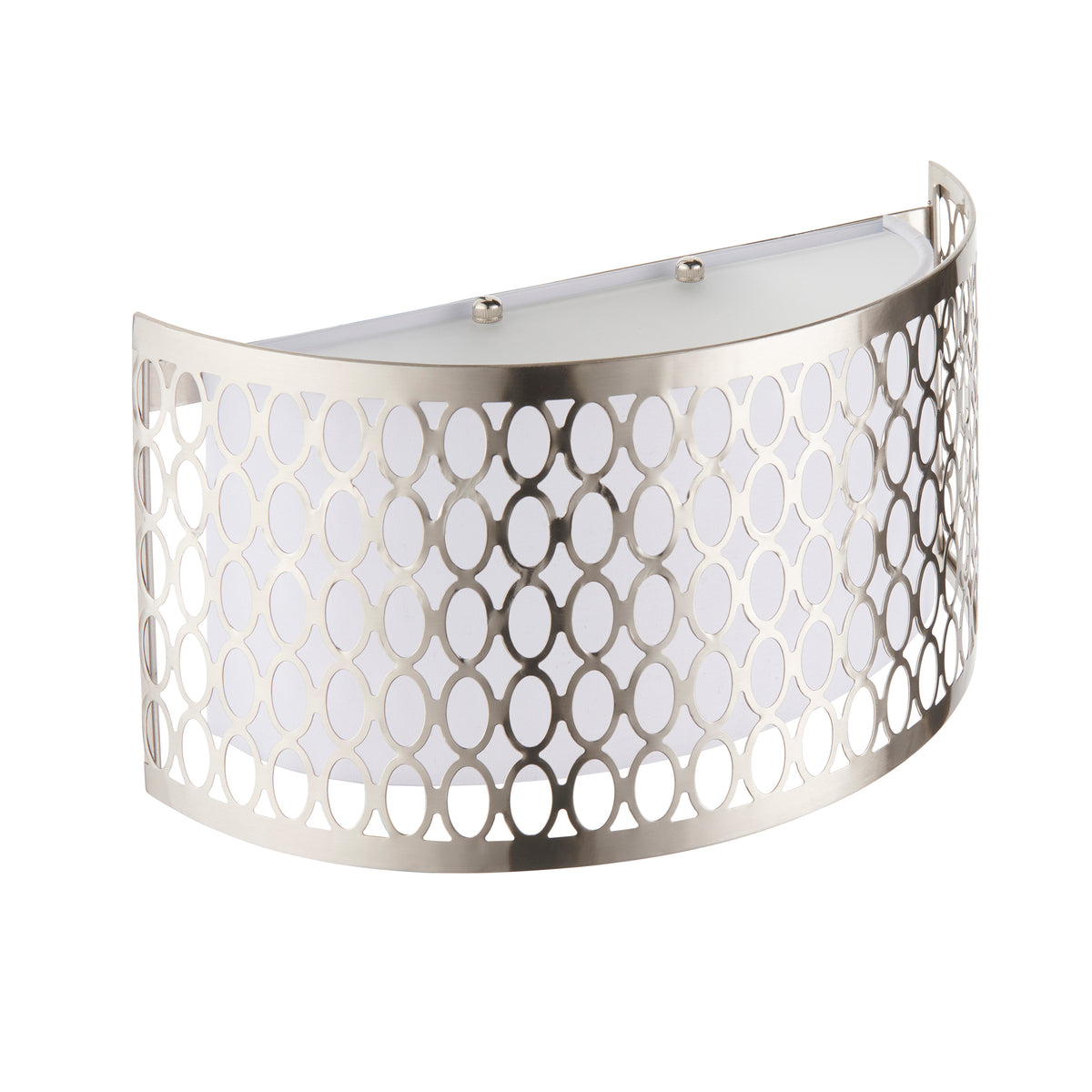 113263 Cordero 2 Light Wall Light Nickel White