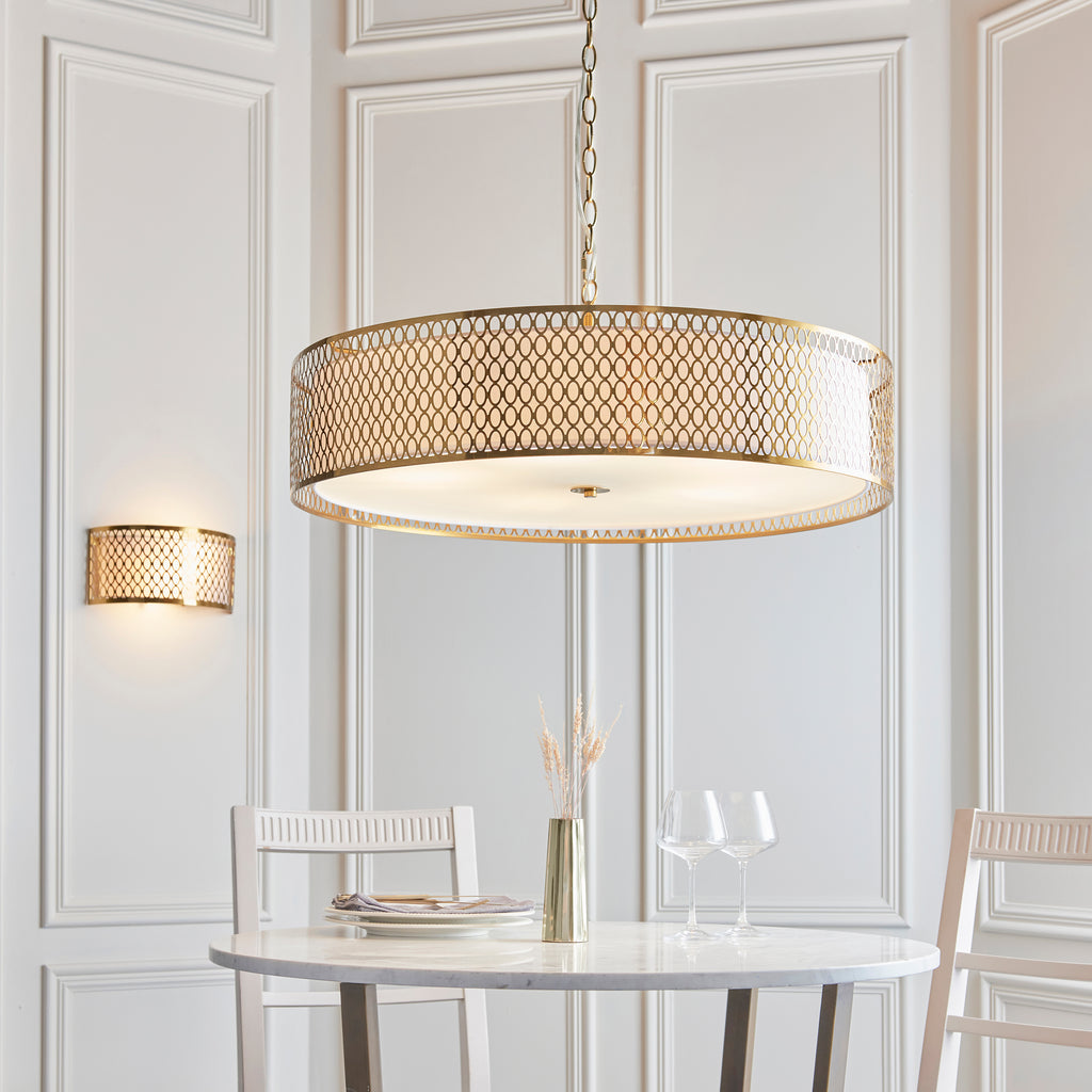 113421 Cordero 5 Light Pendant Gold