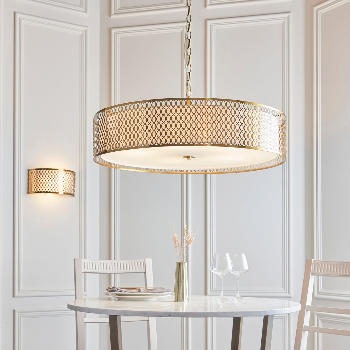 113421 Cordero 5 Light Pendant Gold