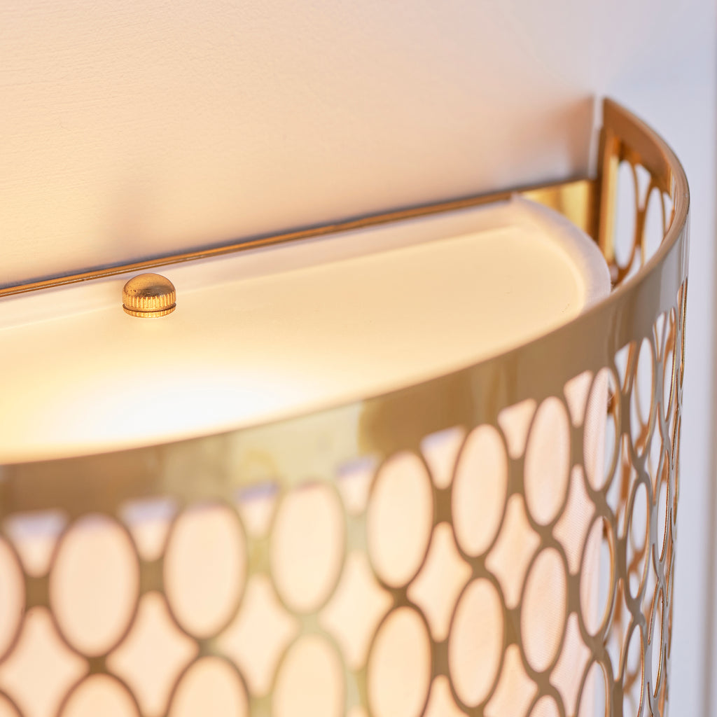 113423 Cordero 2 Light Wall Light Gold