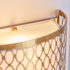113423 Cordero 2 Light Wall Light Gold