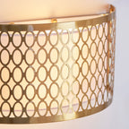 113423 Cordero 2 Light Wall Light Gold
