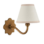 113759 Anvil Curve & Ivy 16cm Wall Light Brass White