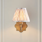 113763 Anvil Curve & Ikat 16cm Wall Light Brass