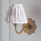 113763 Anvil Curve & Ikat 16cm Wall Light Brass