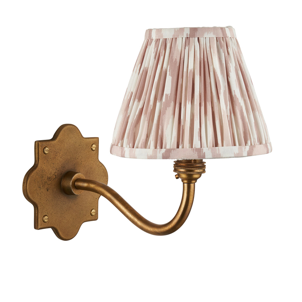 113763 Anvil Curve & Ikat 16cm Wall Light Brass