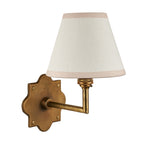 113782 Anvil Angle & Ivy 16cm Wall Light Brass White