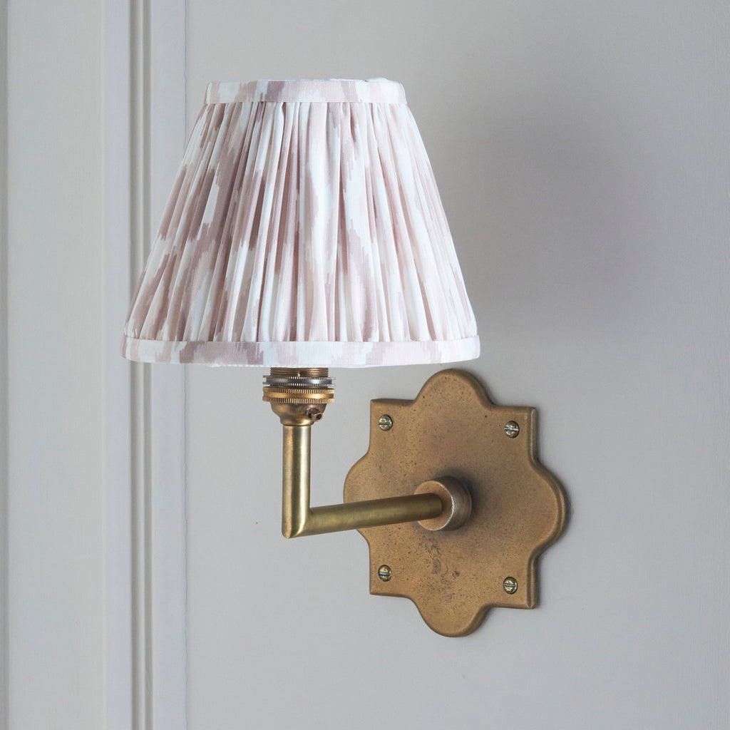 113786 Anvil Angle & Ikat 16cm Wall Light Brass