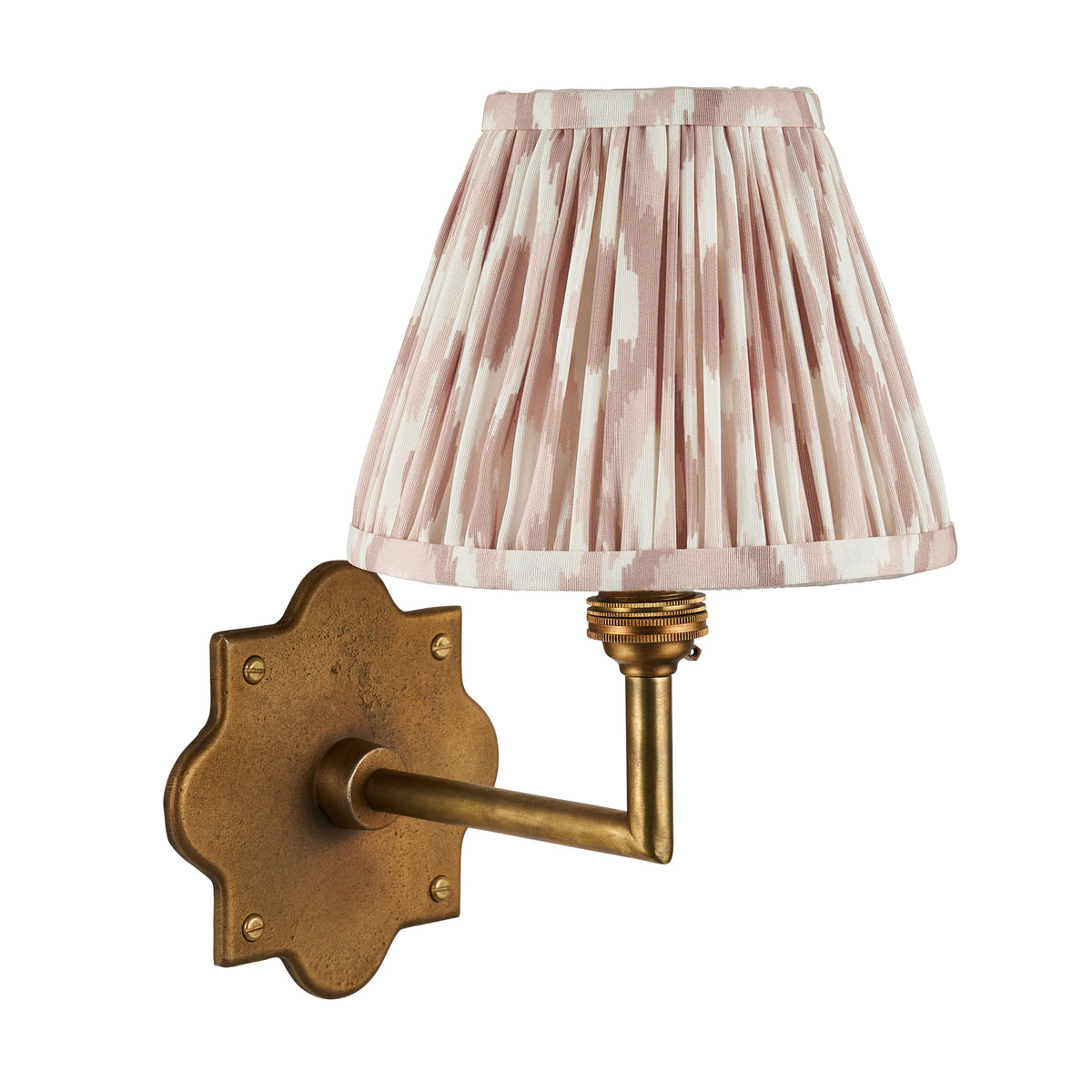113786 Anvil Angle & Ikat 16cm Wall Light Brass