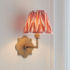 113795 Anvil Angle & Zigzag 16cm Wall Light Brass Orange
