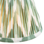 113796 Anvil Angle & Zigzag 16cm Wall Light Brass Green