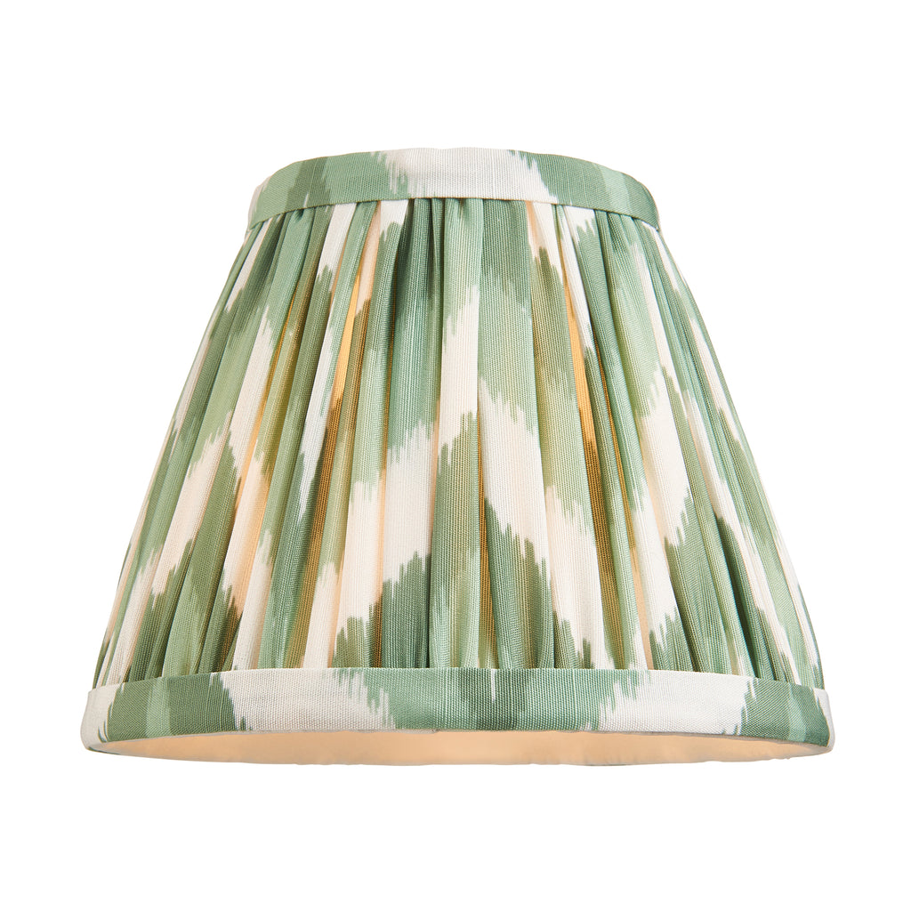 113796 Anvil Angle & Zigzag 16cm Wall Light Brass Green