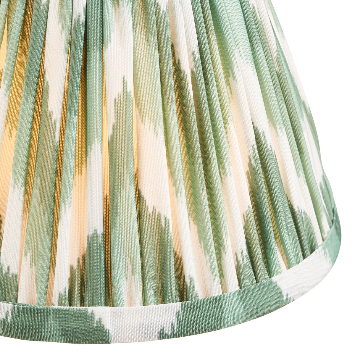 114138 Diamond Tall & Zigzag 16cm Wall Light Brass Green