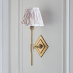 114145 Diamond Tall & Ikat 16cm Wall Light Brass