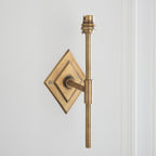 114145 Diamond Tall & Ikat 16cm Wall Light Brass