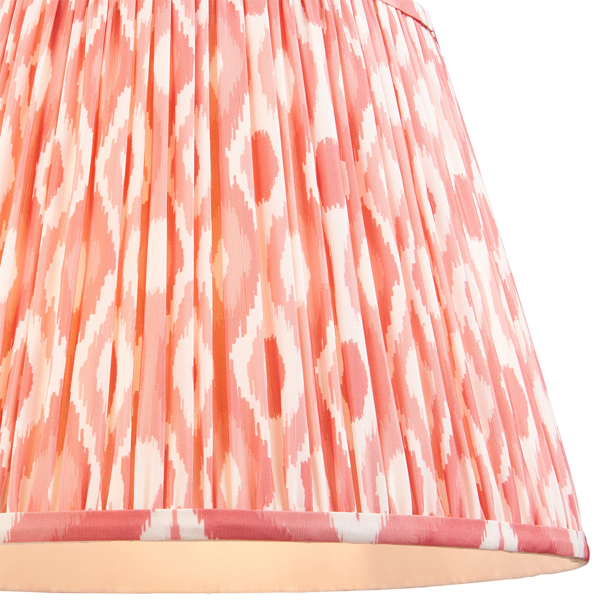 114256 Eltham & Ikat 40cm Pendant Brass Pink