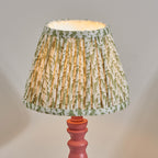 114267 Bibury & Leaf 20cm Table Lamp Pink Green