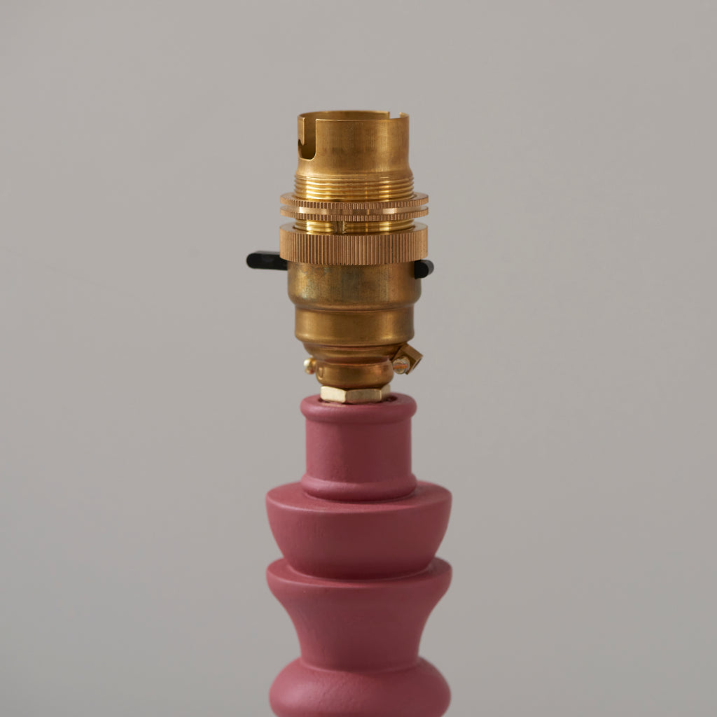 114273 Bibury & Zigzag 20cm Table Lamp Pink Orange