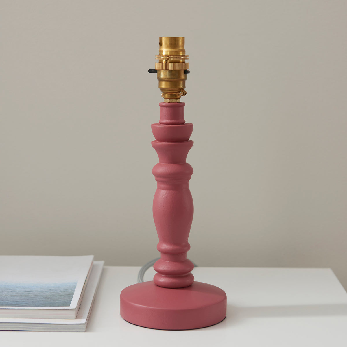 114279 Bibury & Ikat 20cm Table Lamp Pink