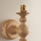 114328 Bibury & Zigzag 20cm Wall Light Wood Orange